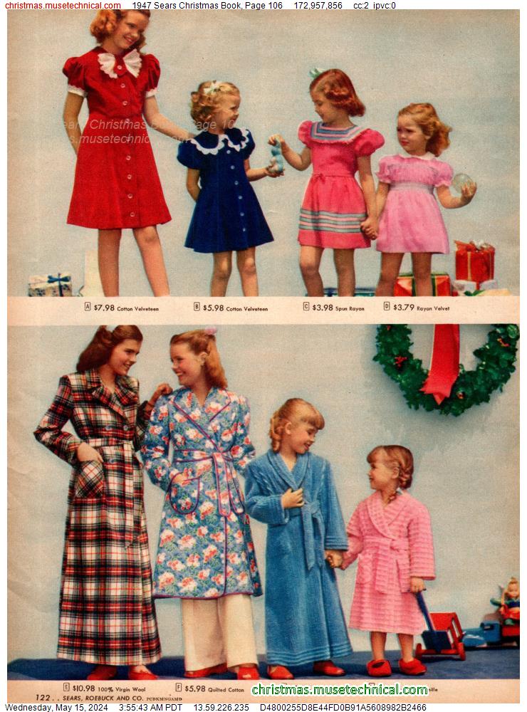 1947 Sears Christmas Book, Page 106