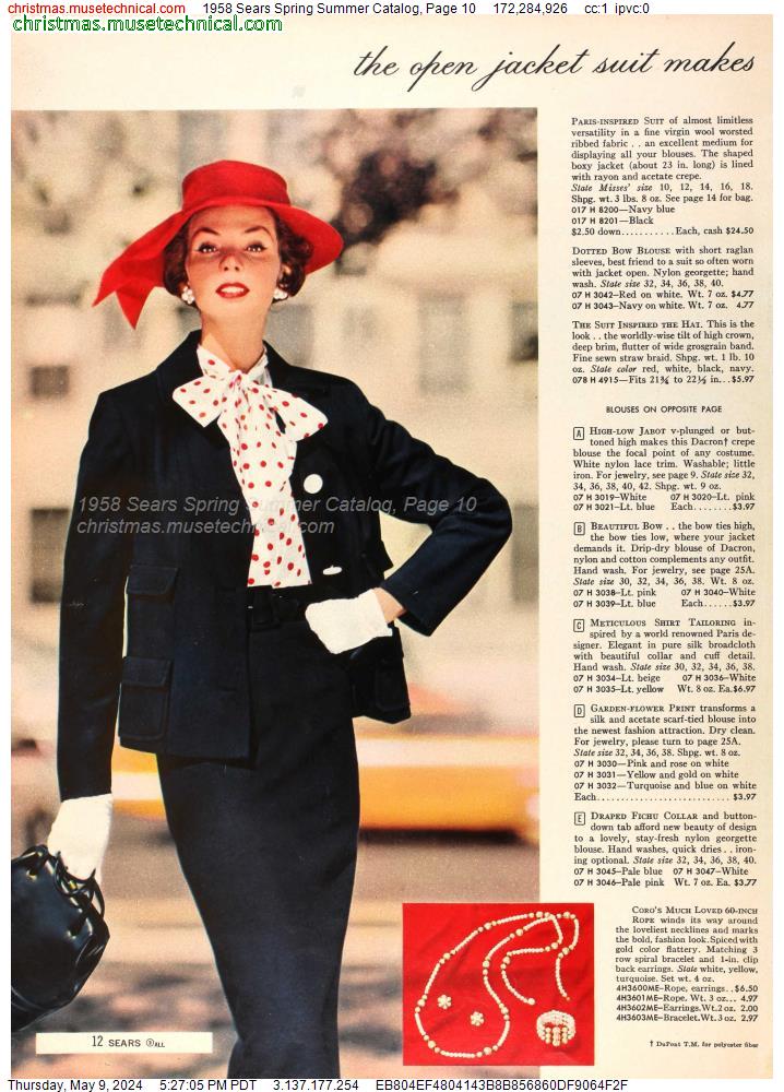 1958 Sears Spring Summer Catalog, Page 10