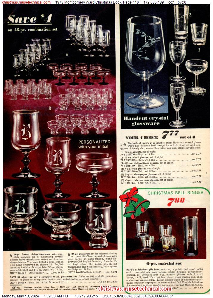 1973 Montgomery Ward Christmas Book, Page 416