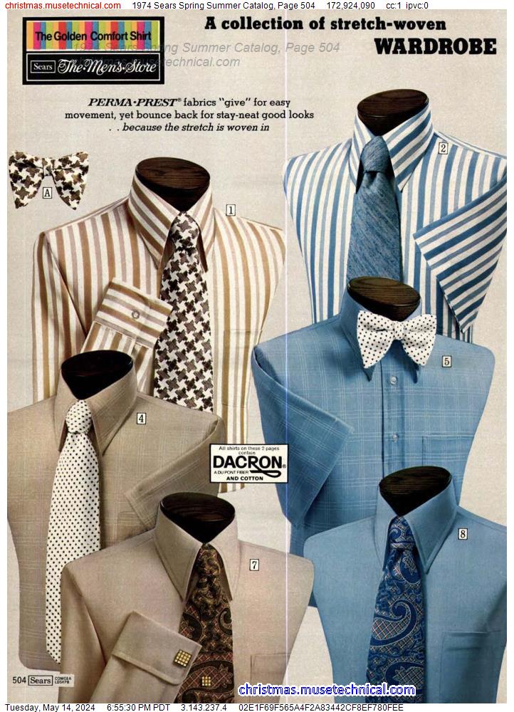 1974 Sears Spring Summer Catalog, Page 504