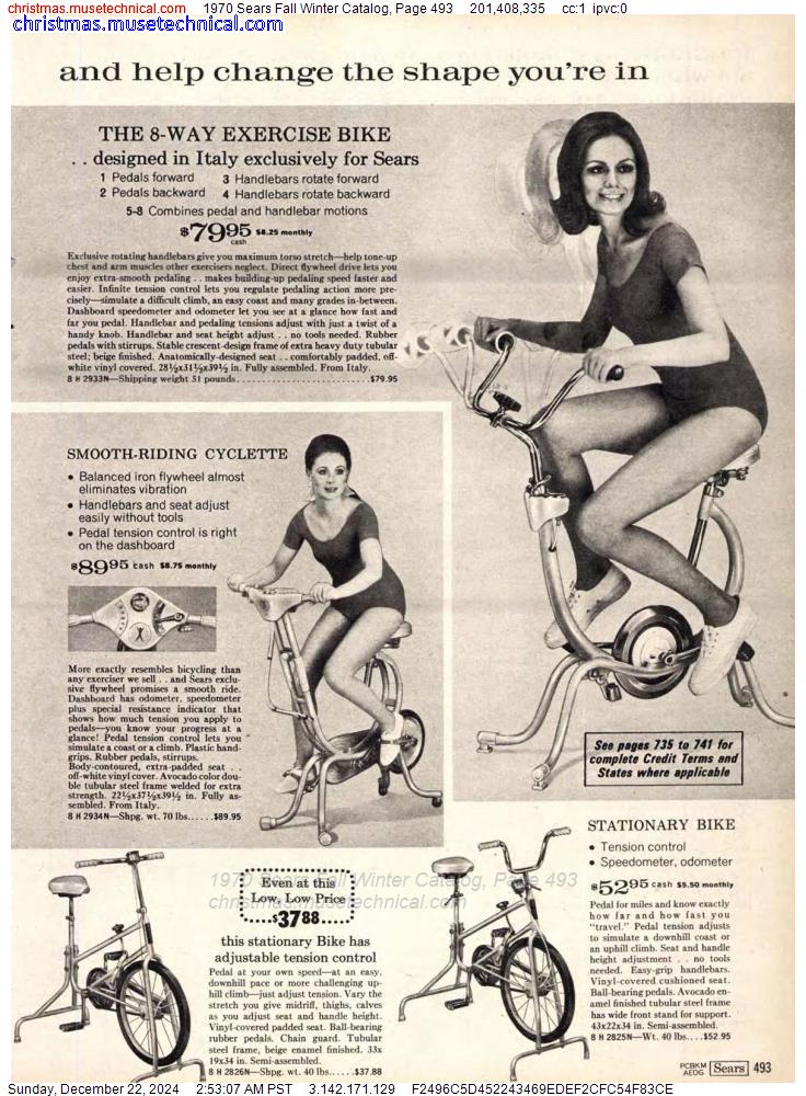 1970 Sears Fall Winter Catalog, Page 493