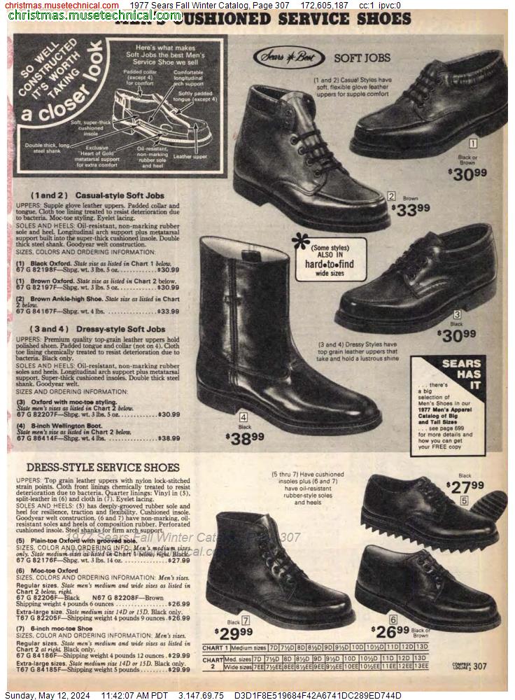 1977 Sears Fall Winter Catalog, Page 307