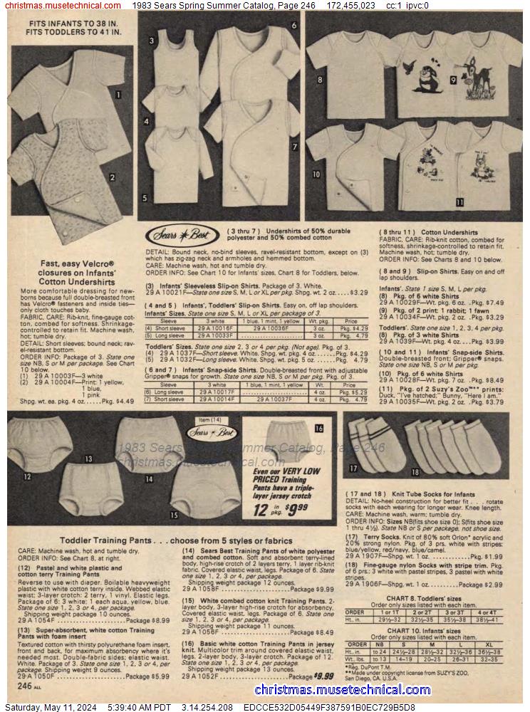 1983 Sears Spring Summer Catalog, Page 246
