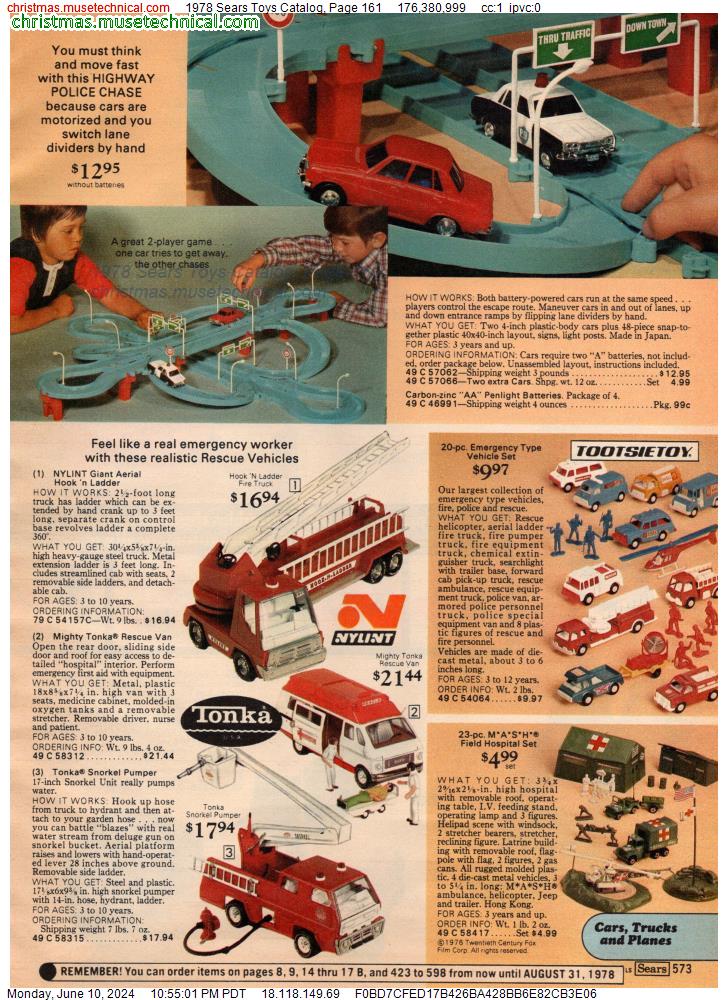 1978 Sears Toys Catalog, Page 161