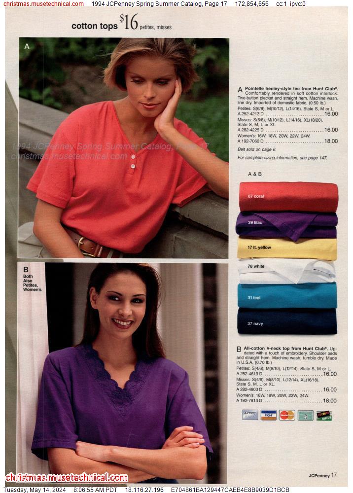 1994 JCPenney Spring Summer Catalog, Page 17
