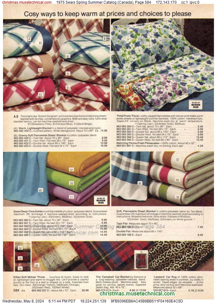 1975 Sears Spring Summer Catalog (Canada), Page 584
