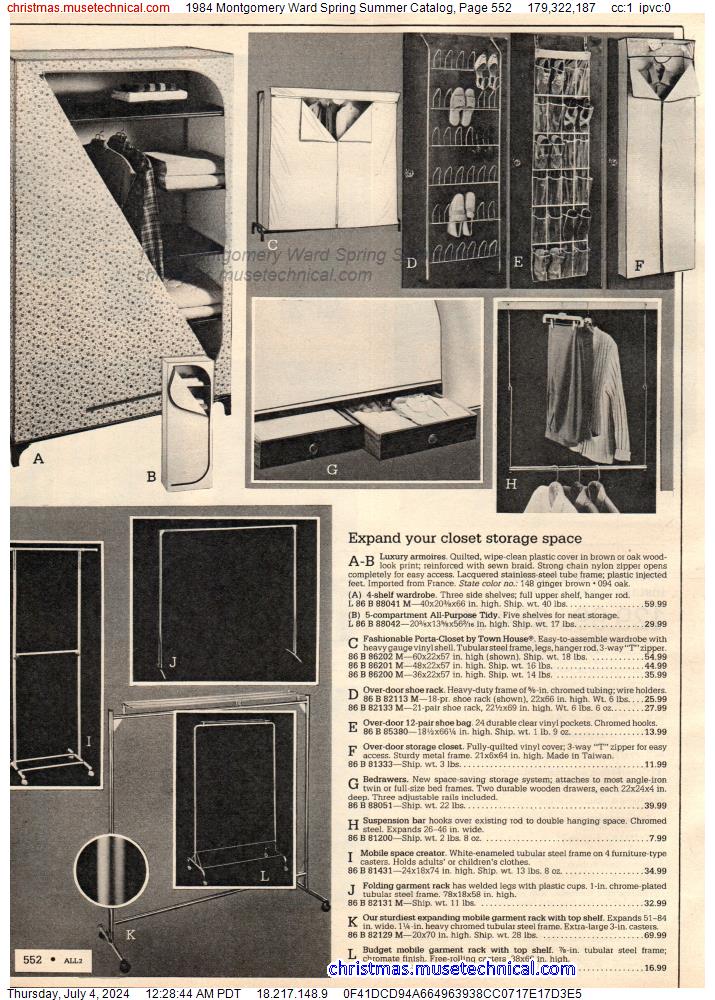 1984 Montgomery Ward Spring Summer Catalog, Page 552