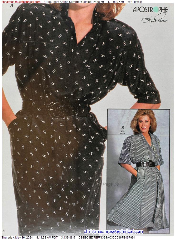 1988 Sears Spring Summer Catalog, Page 70