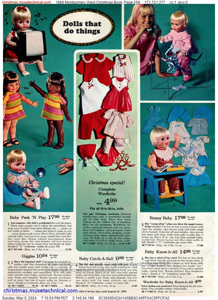 1969 Montgomery Ward Christmas Book, Page 258