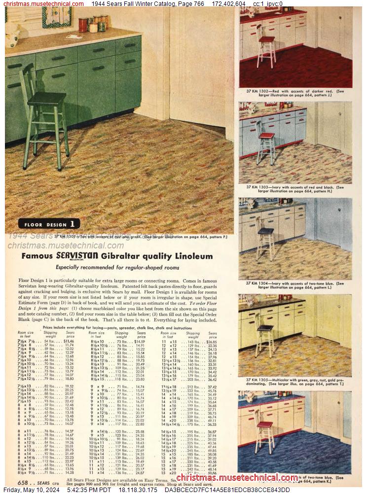 1944 Sears Fall Winter Catalog, Page 766