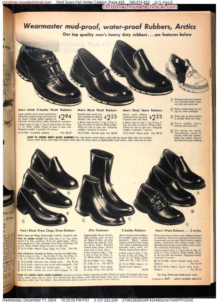 1946 Sears Fall Winter Catalog, Page 405