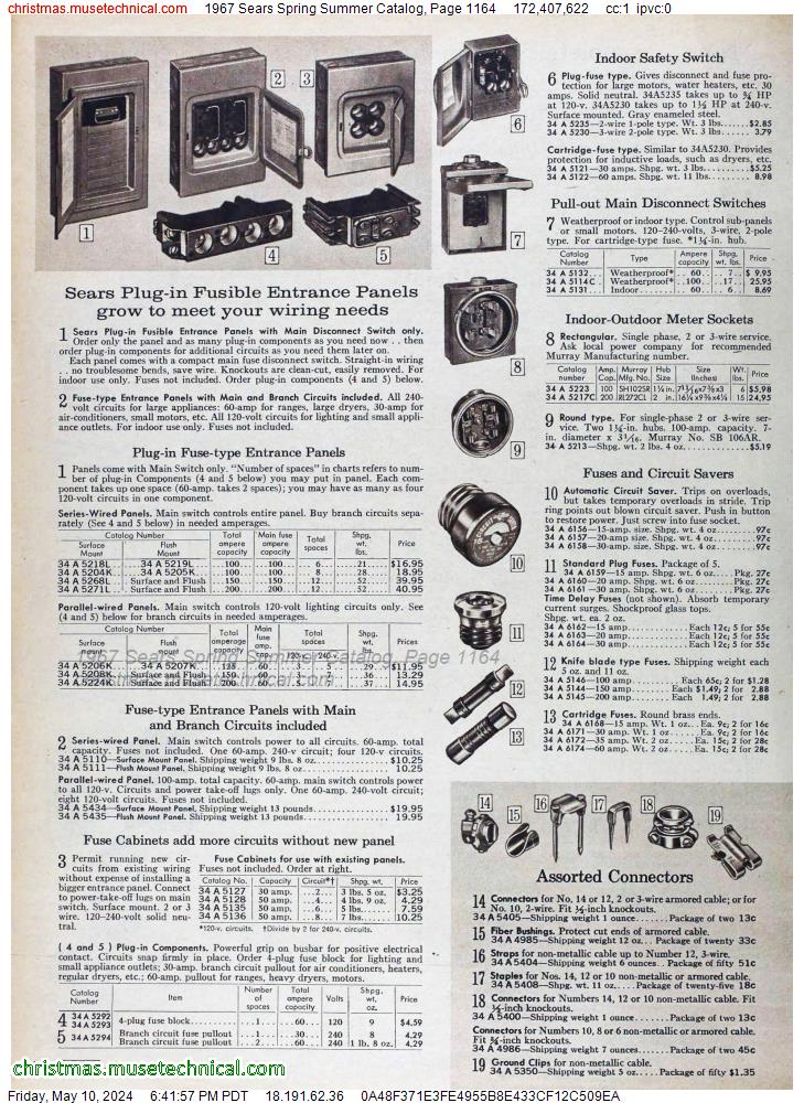 1967 Sears Spring Summer Catalog, Page 1164