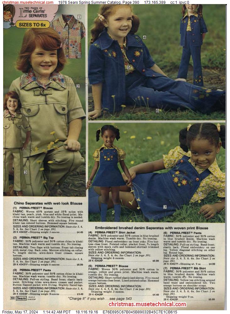 1976 Sears Spring Summer Catalog, Page 390