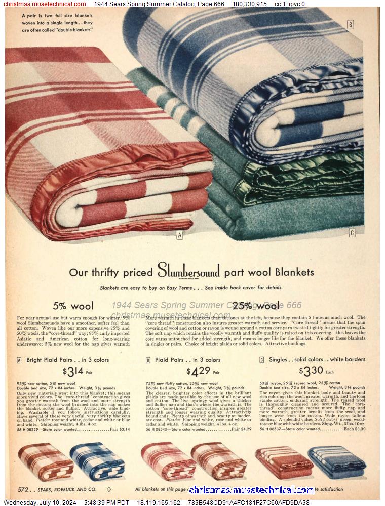 1944 Sears Spring Summer Catalog, Page 666