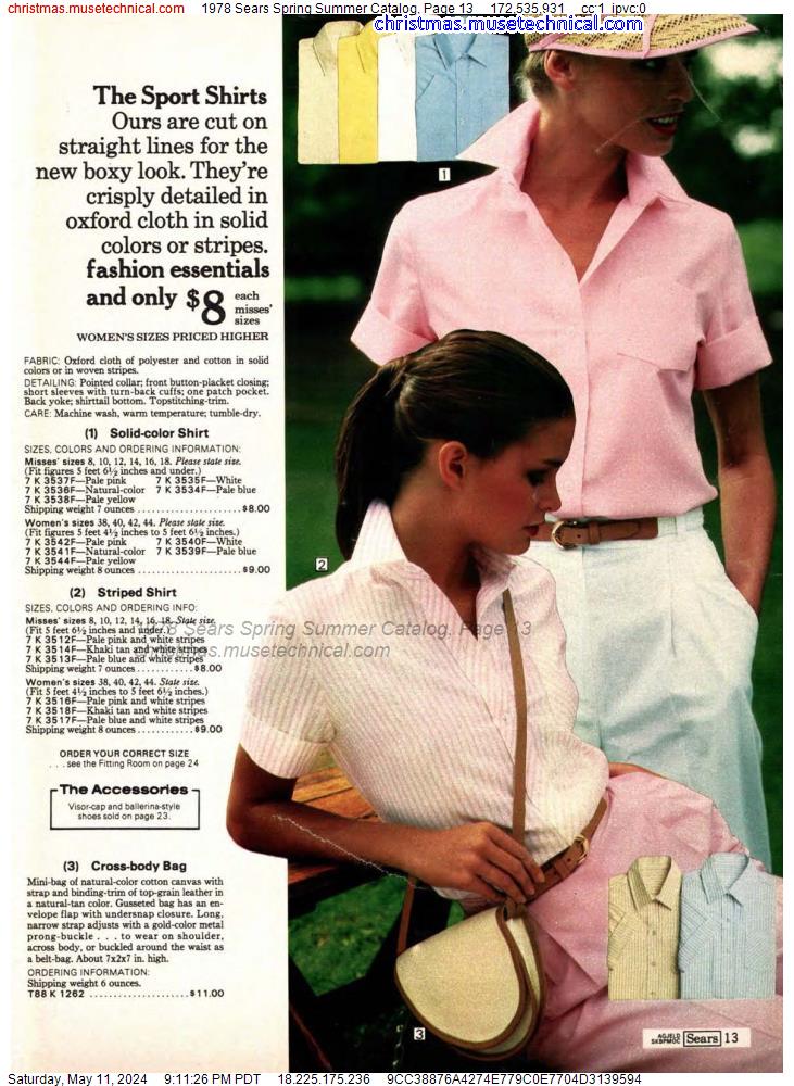 1978 Sears Spring Summer Catalog, Page 13