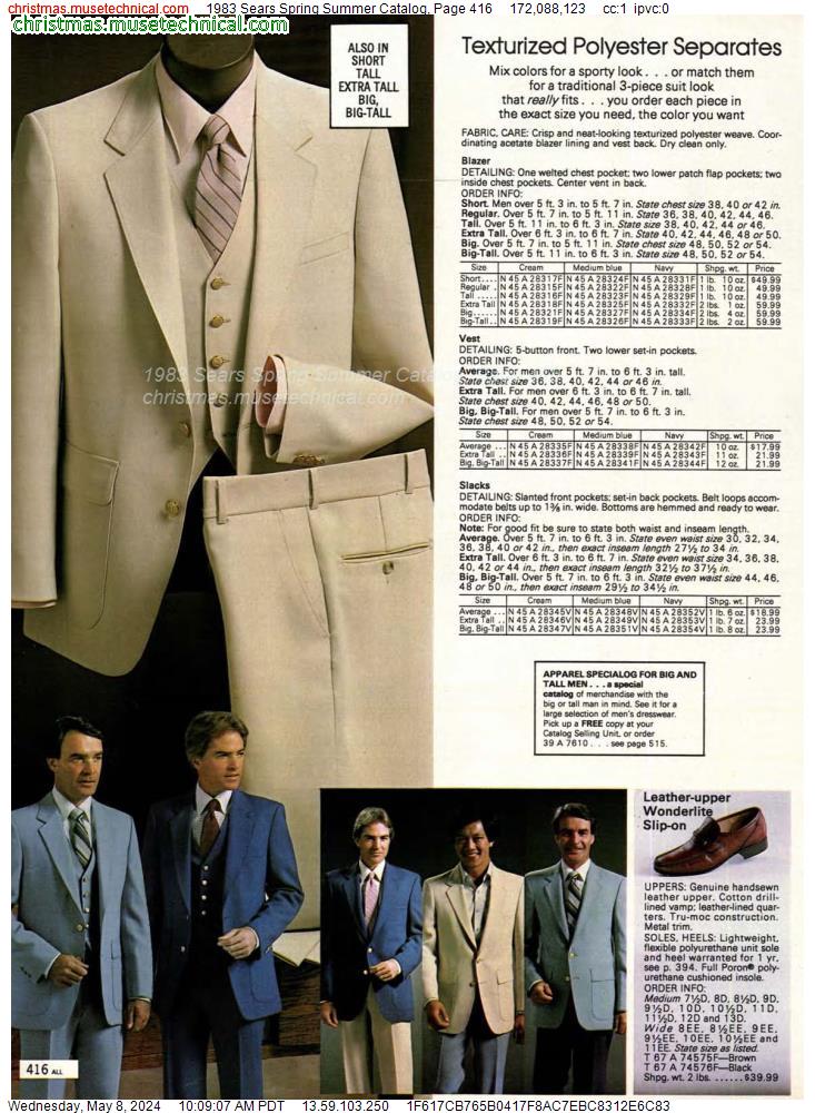 1983 Sears Spring Summer Catalog, Page 416