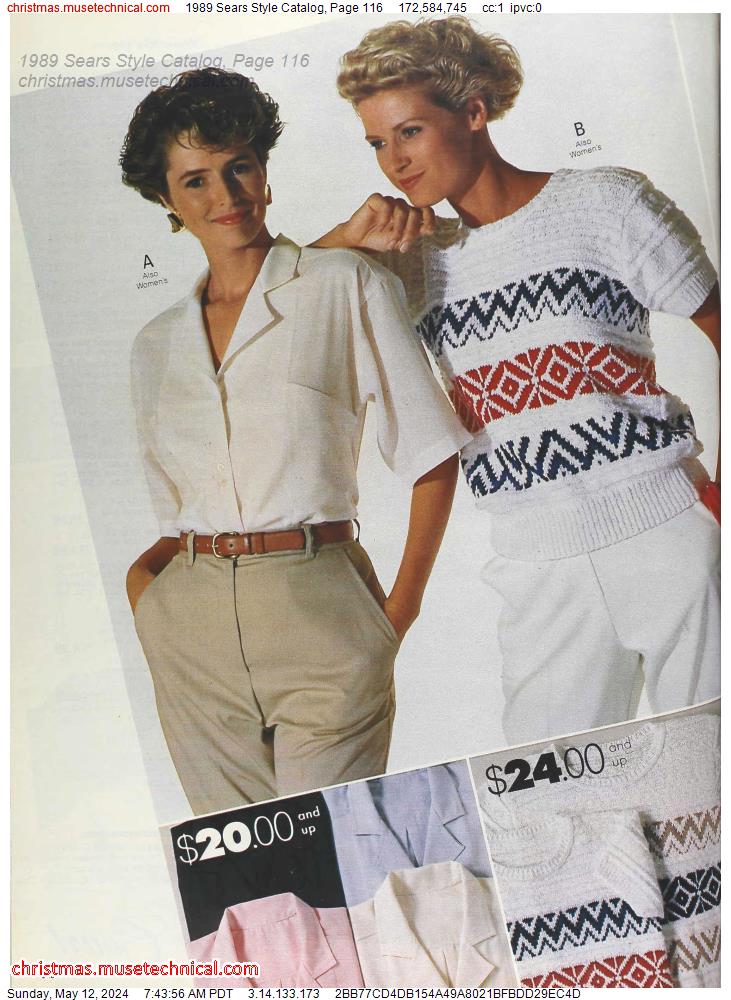 1989 Sears Style Catalog, Page 116