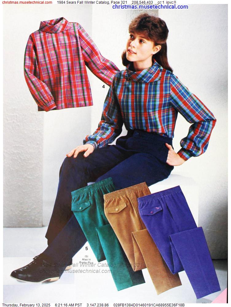 1984 Sears Fall Winter Catalog, Page 321