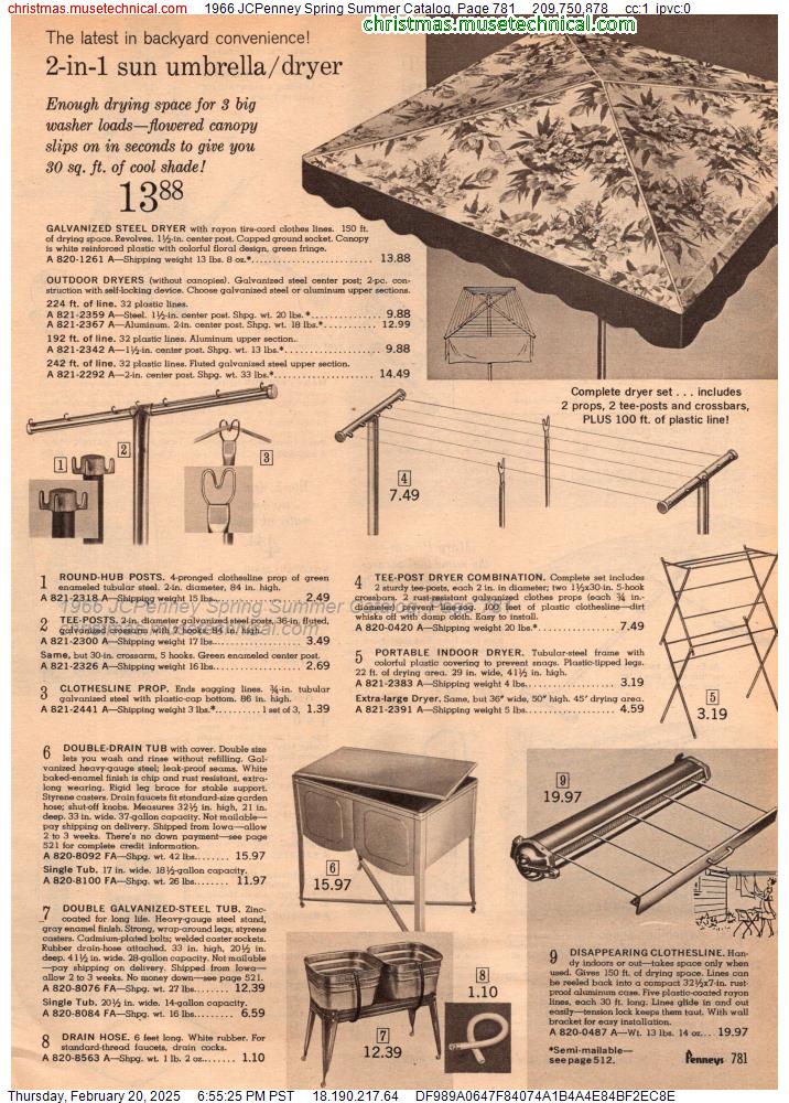 1966 JCPenney Spring Summer Catalog, Page 781