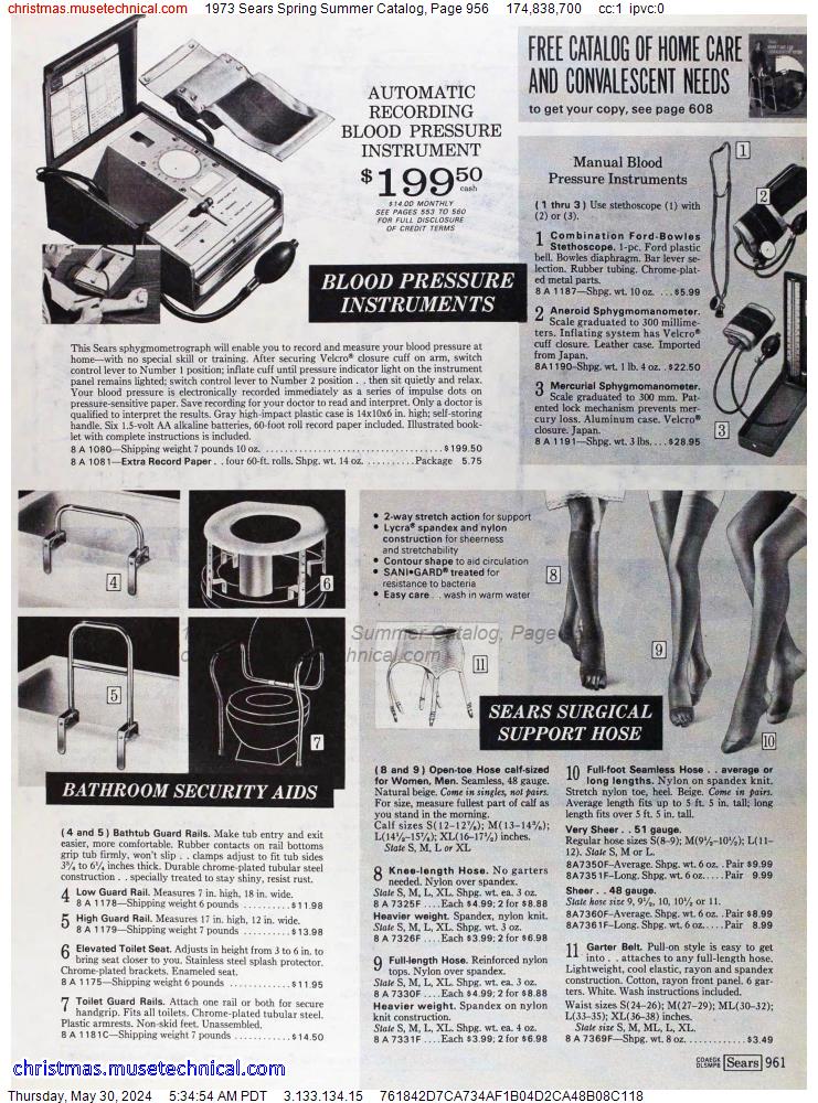 1973 Sears Spring Summer Catalog, Page 956