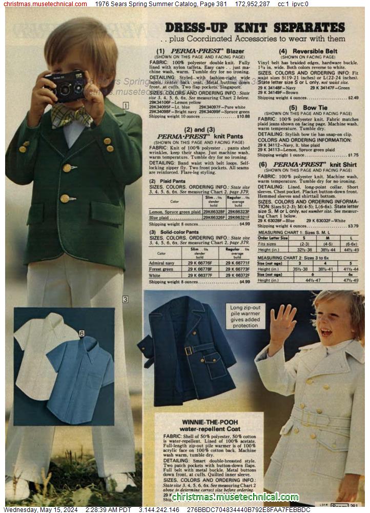1976 Sears Spring Summer Catalog, Page 381