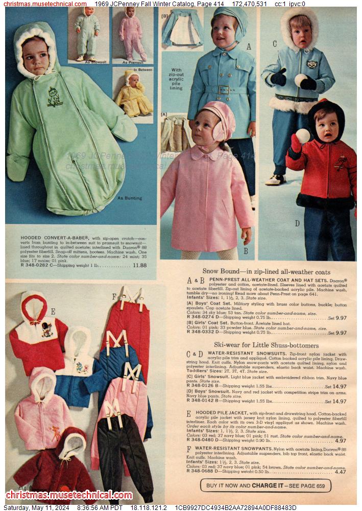 1969 JCPenney Fall Winter Catalog, Page 414