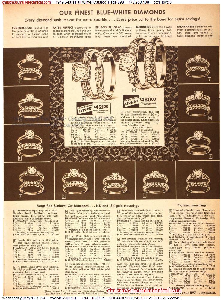 1949 Sears Fall Winter Catalog, Page 898