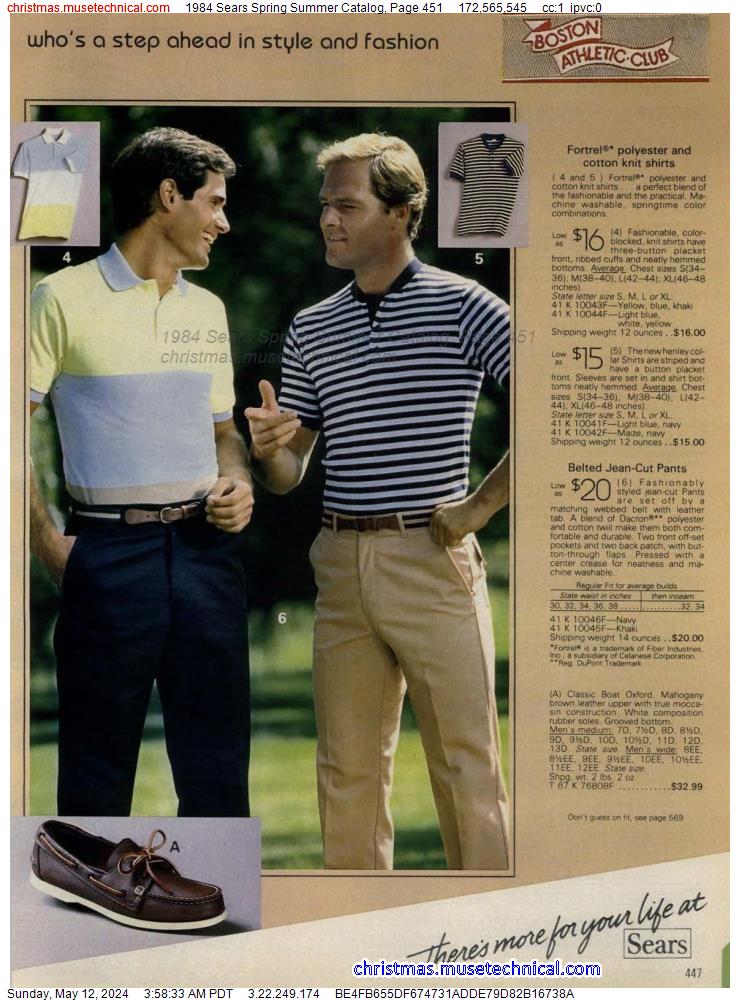 1984 Sears Spring Summer Catalog, Page 451