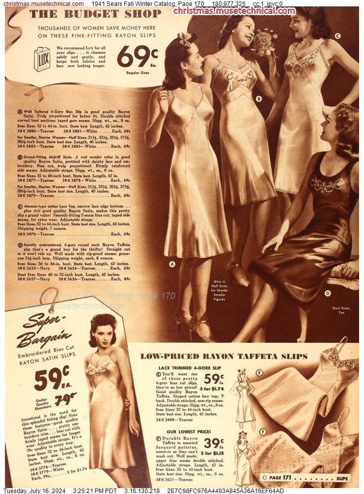 1941 Sears Fall Winter Catalog, Page 170