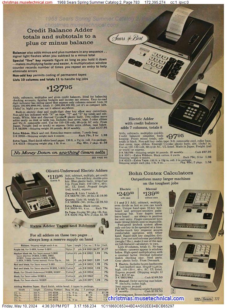 1968 Sears Spring Summer Catalog 2, Page 783