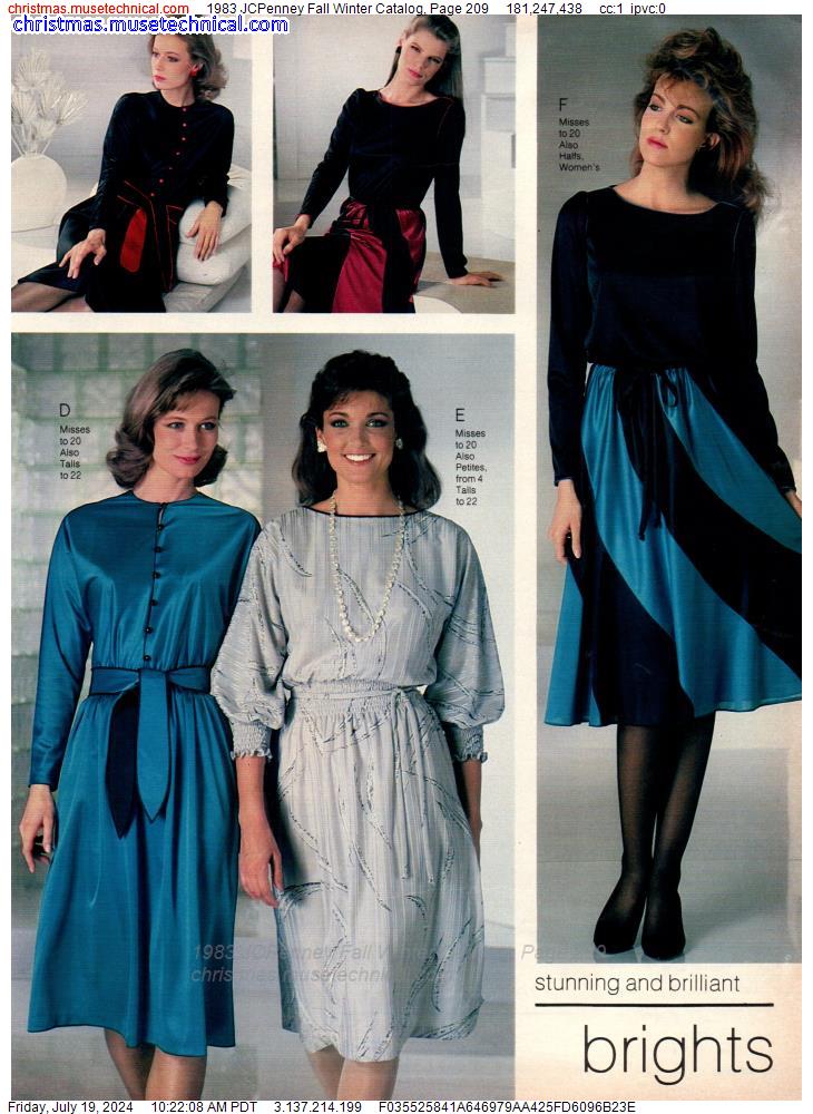 1983 JCPenney Fall Winter Catalog, Page 209