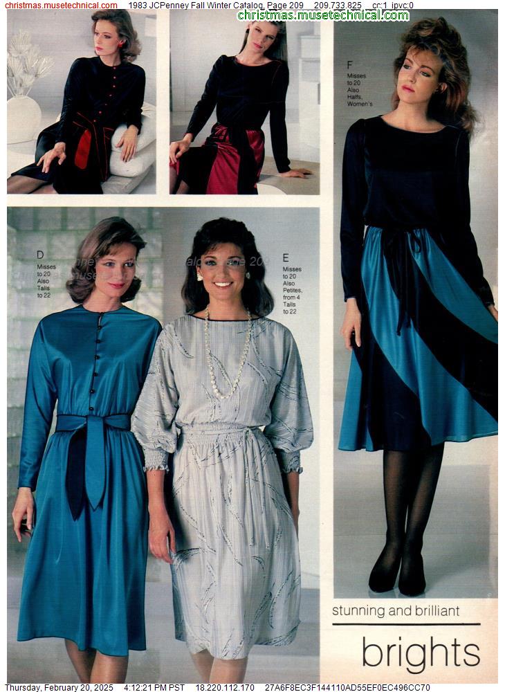 1983 JCPenney Fall Winter Catalog, Page 209