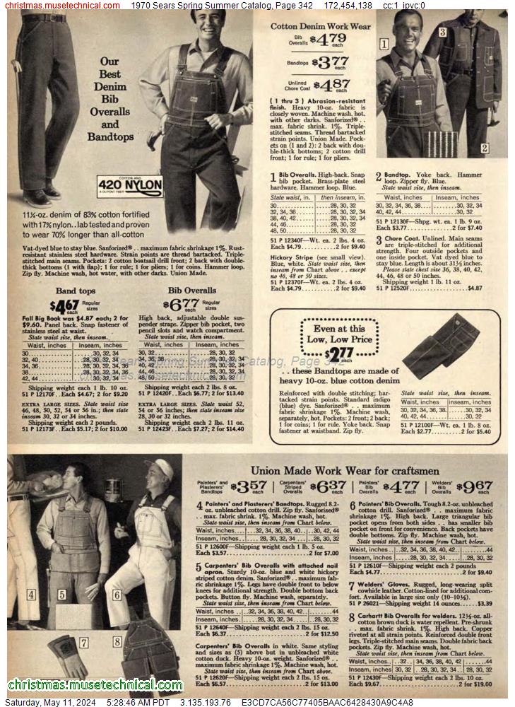 1970 Sears Spring Summer Catalog, Page 342