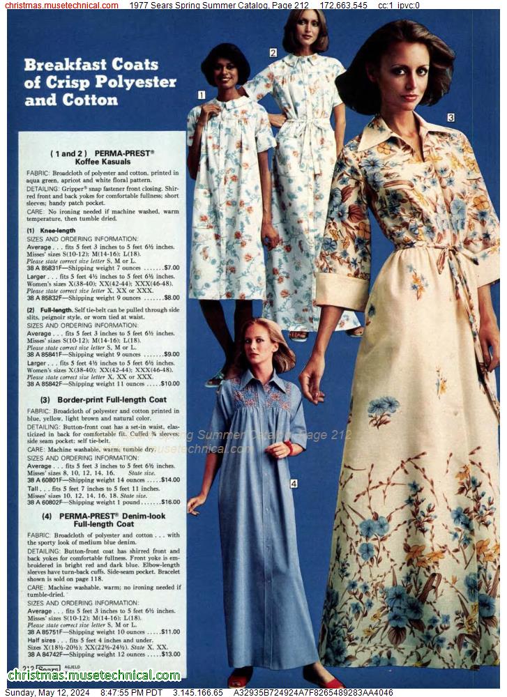 1977 Sears Spring Summer Catalog, Page 212