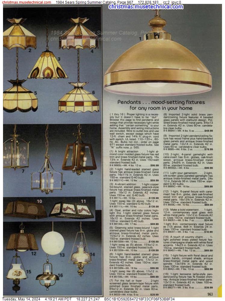 1984 Sears Spring Summer Catalog, Page 967