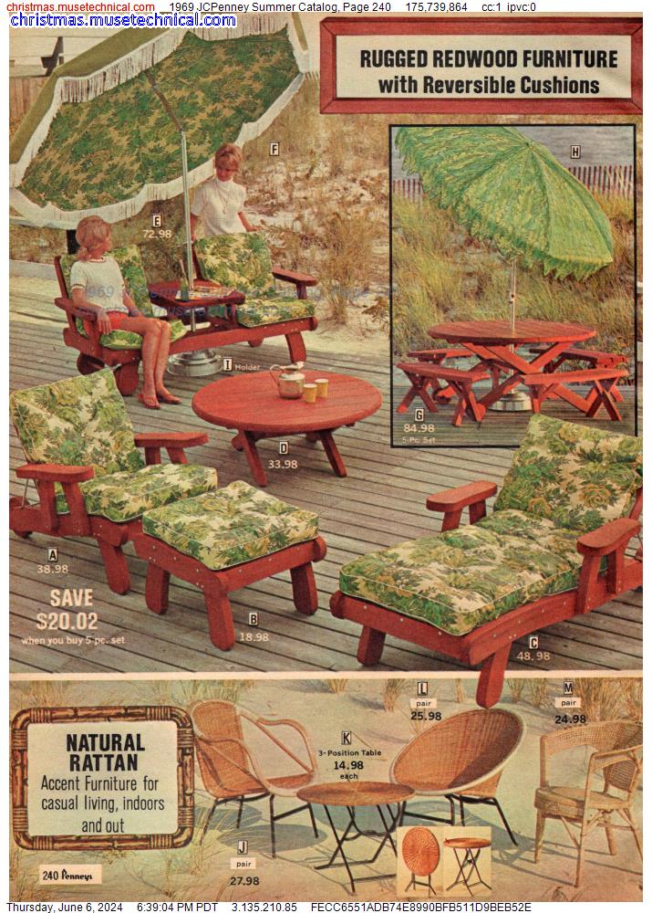 1969 JCPenney Summer Catalog, Page 240