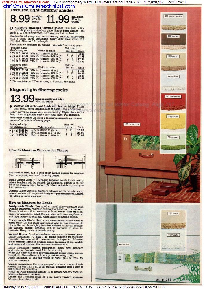 1984 Montgomery Ward Fall Winter Catalog, Page 787