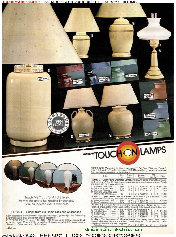 1983 Sears Fall Winter Catalog, Page 1178