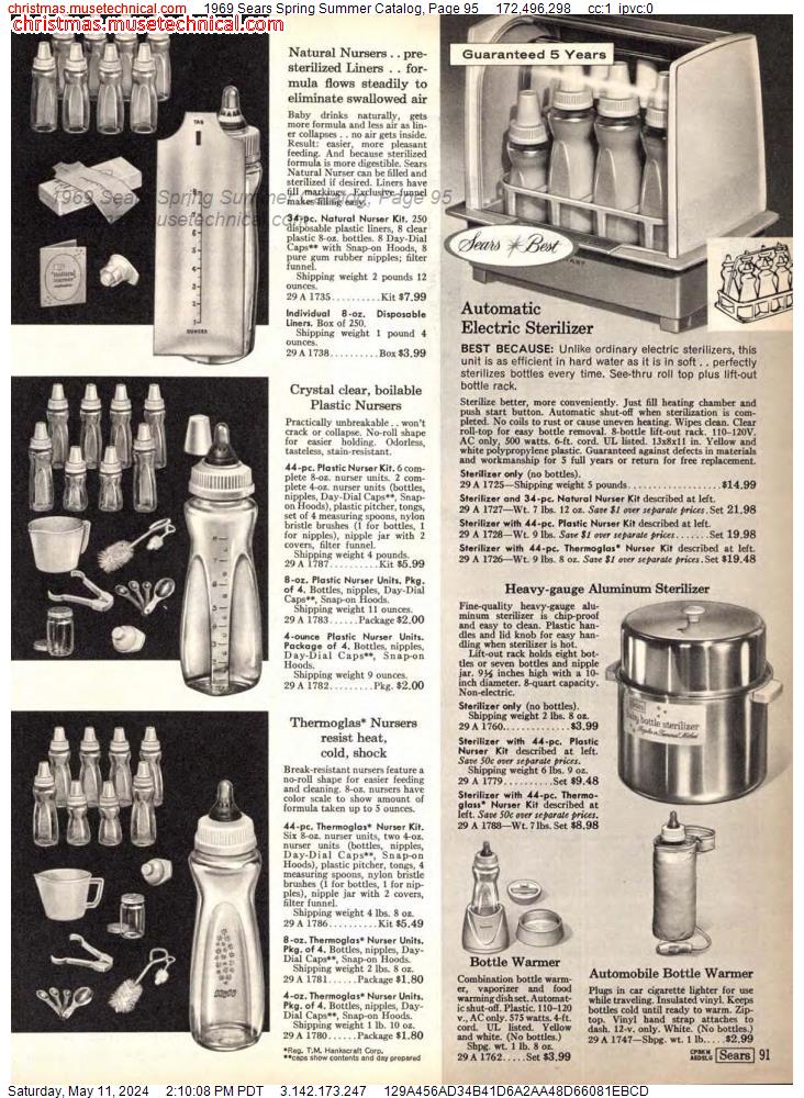 1969 Sears Spring Summer Catalog, Page 95