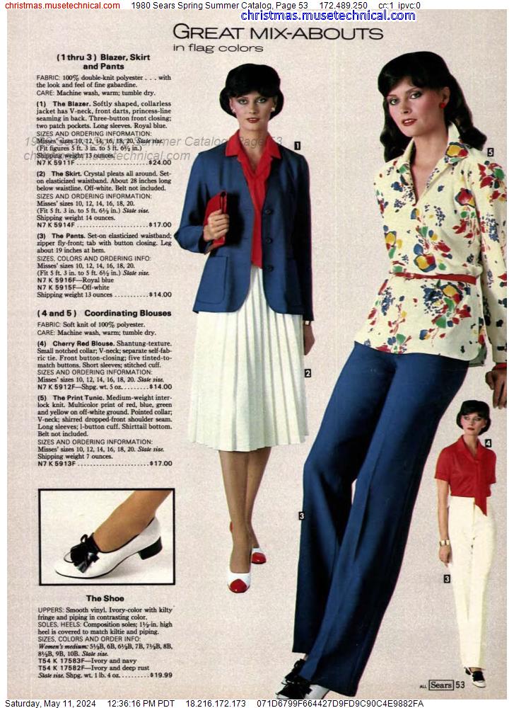 1980 Sears Spring Summer Catalog, Page 53