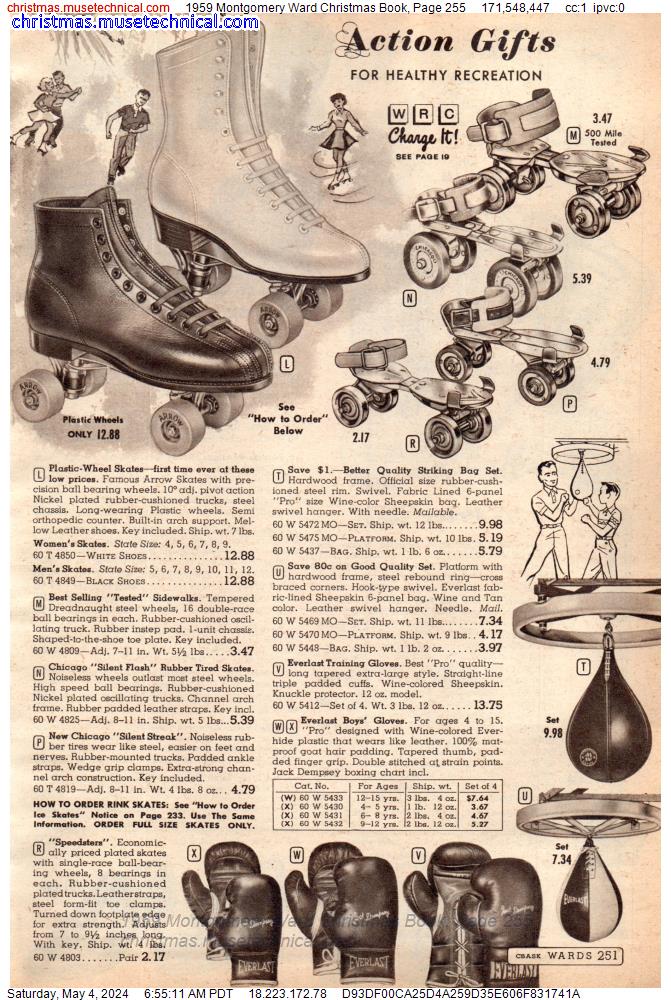 1959 Montgomery Ward Christmas Book, Page 255