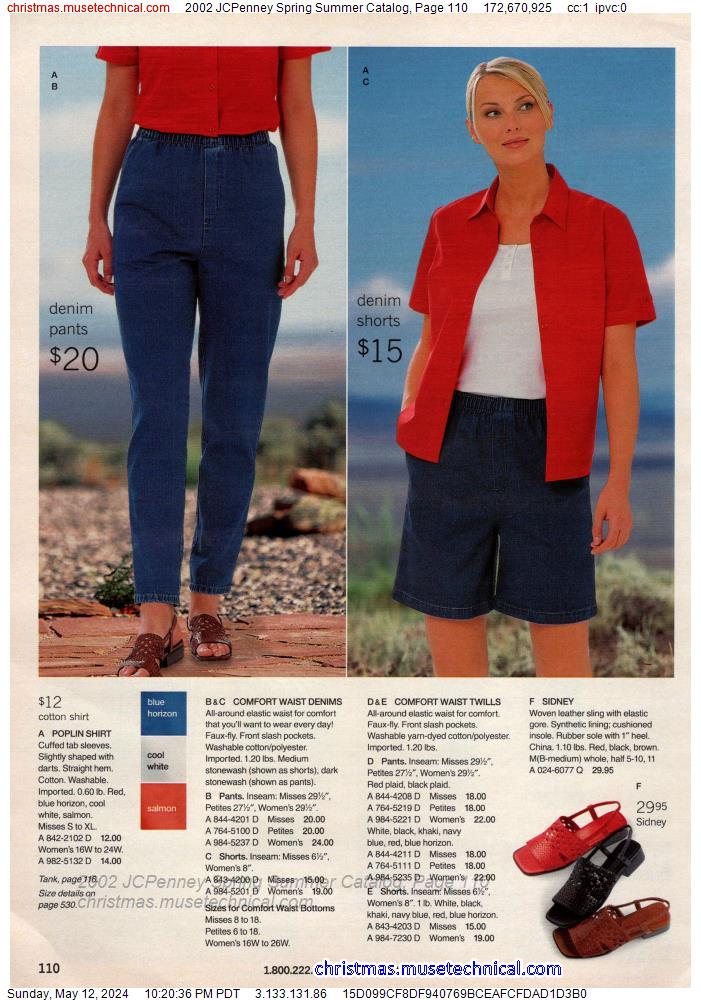 2002 JCPenney Spring Summer Catalog, Page 110