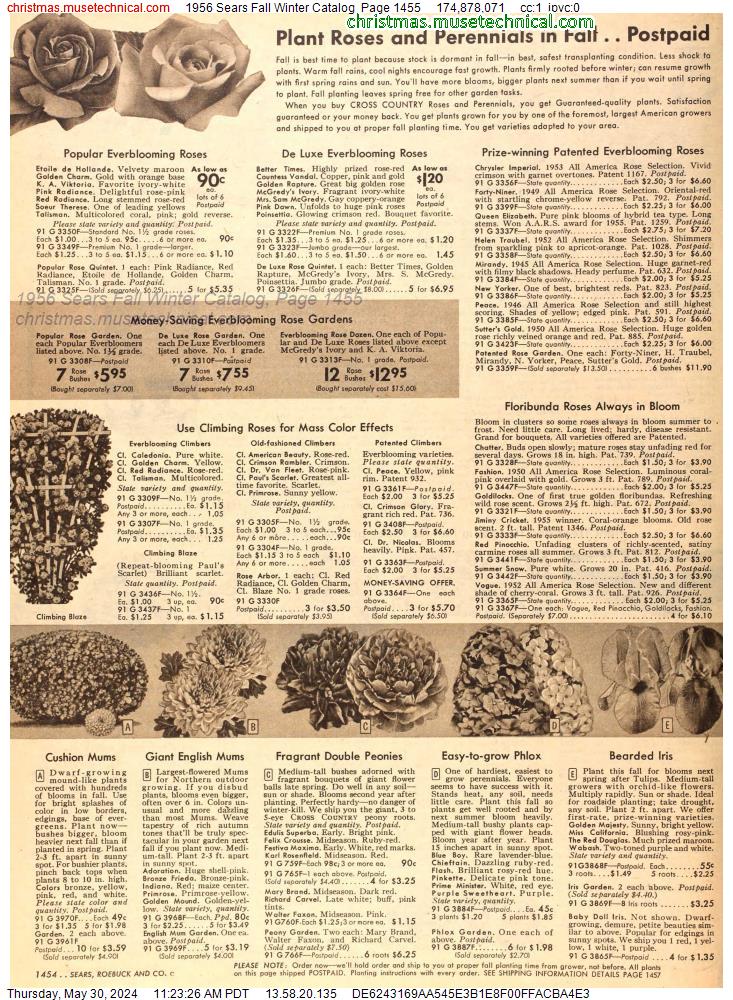 1956 Sears Fall Winter Catalog, Page 1455