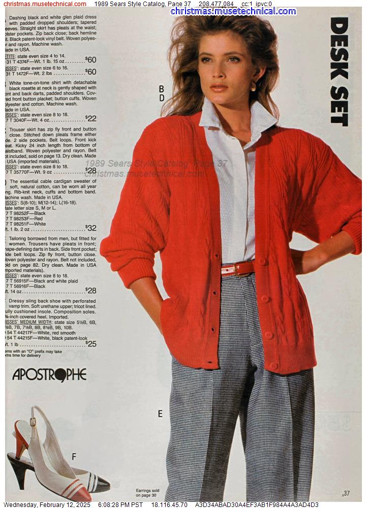 1989 Sears Style Catalog, Page 37