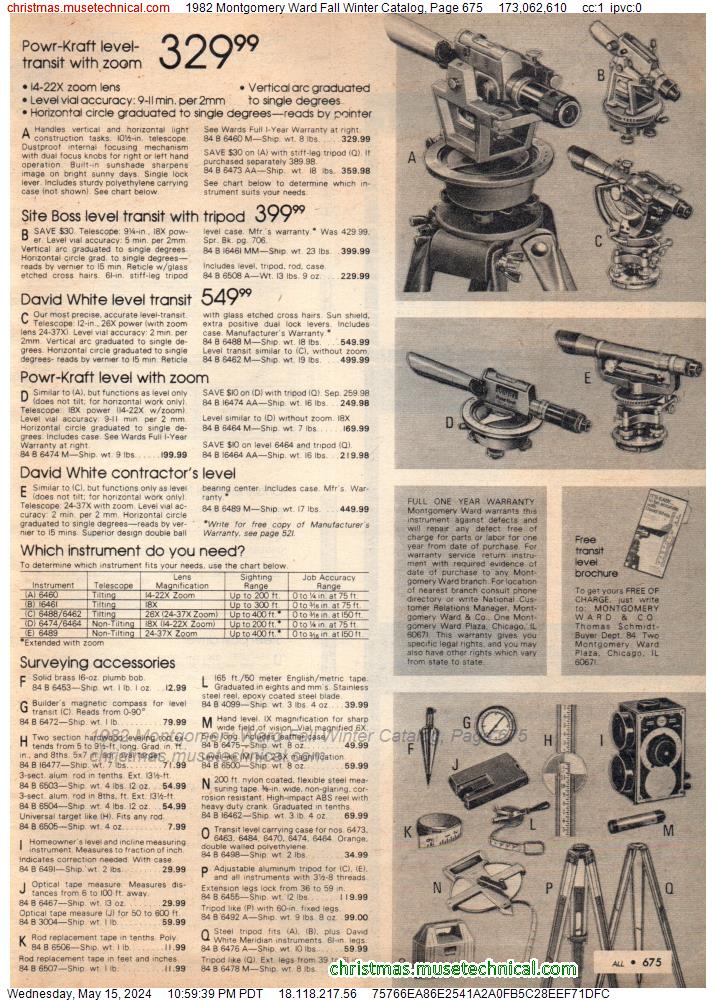 1982 Montgomery Ward Fall Winter Catalog, Page 675