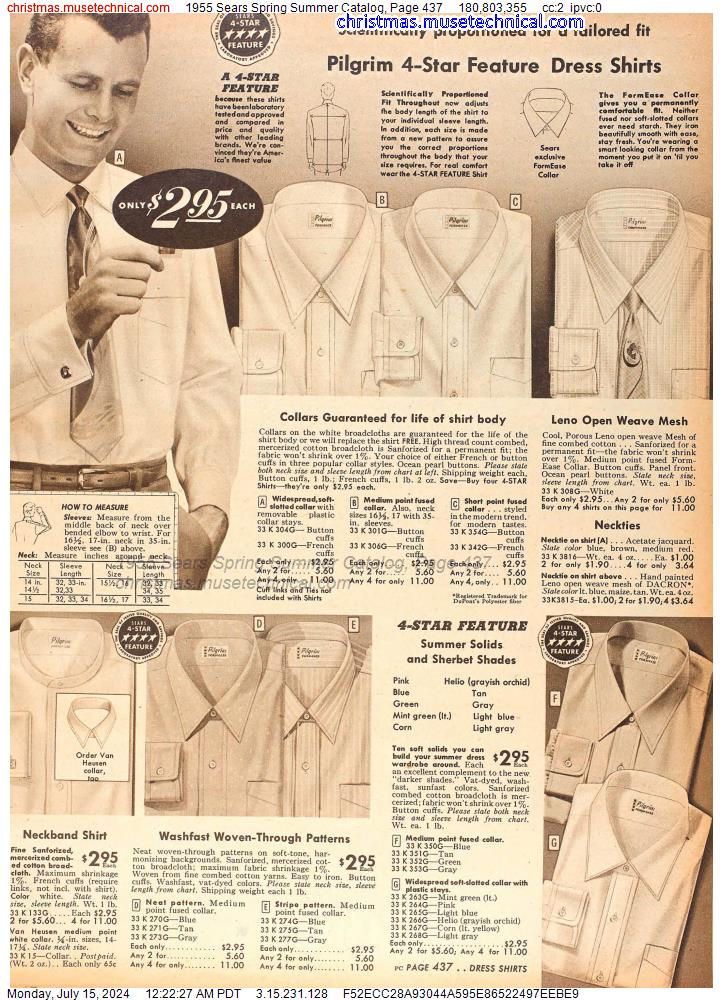 1955 Sears Spring Summer Catalog, Page 437