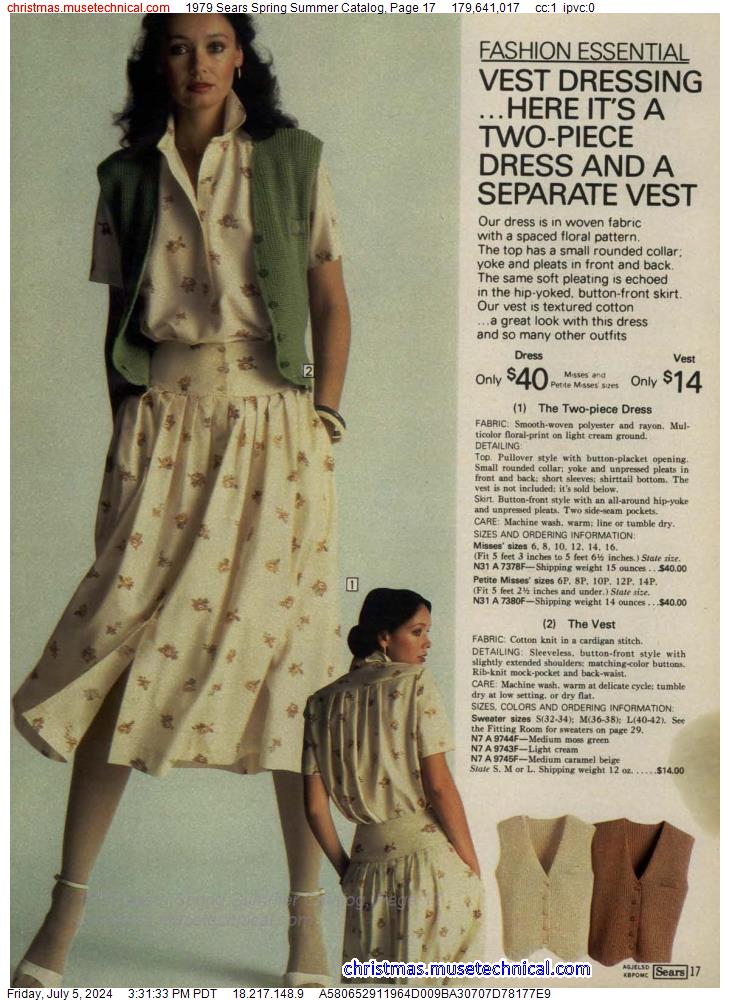1979 Sears Spring Summer Catalog, Page 17