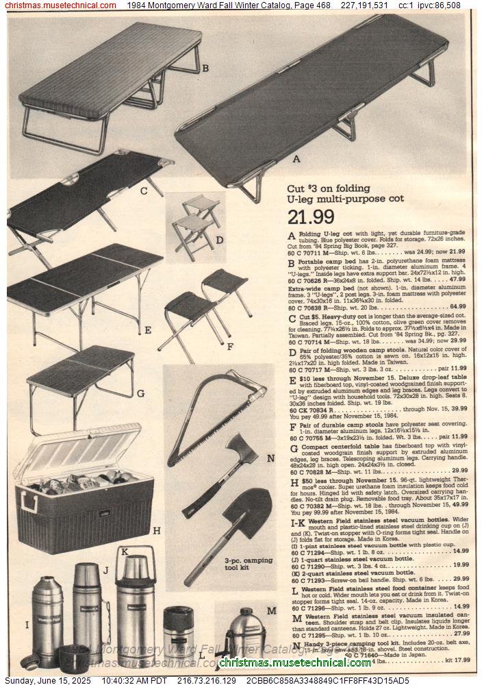 1984 Montgomery Ward Fall Winter Catalog, Page 468