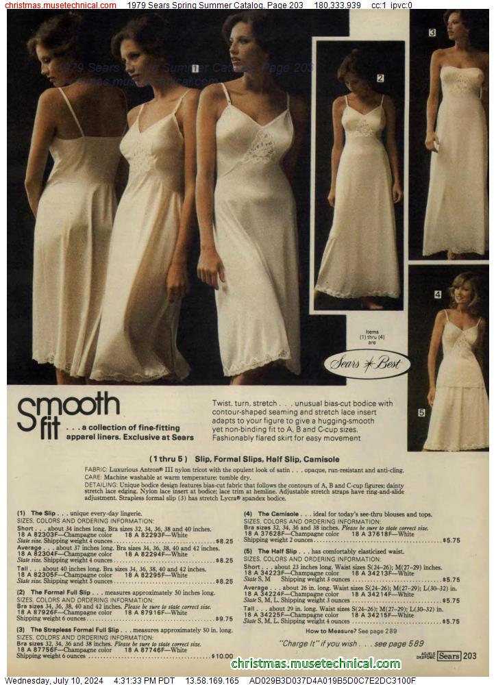 1979 Sears Spring Summer Catalog, Page 203