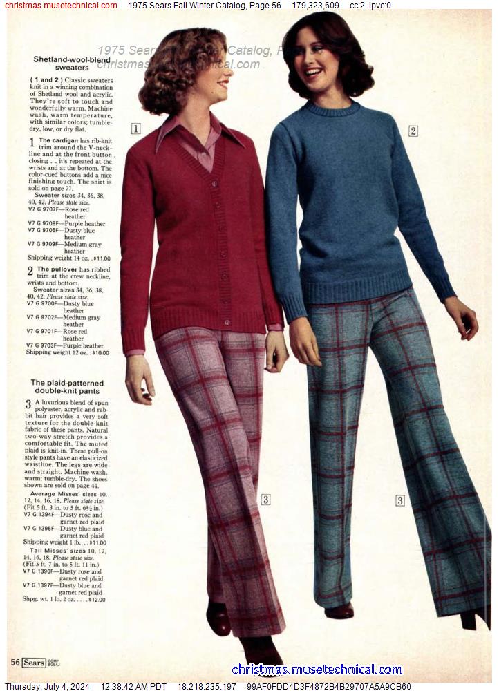 1975 Sears Fall Winter Catalog, Page 56